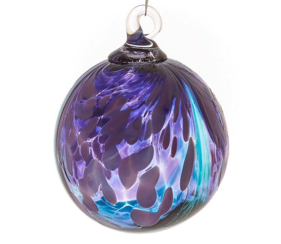 Teal Fantasy Ornament by Glass Eye Studio